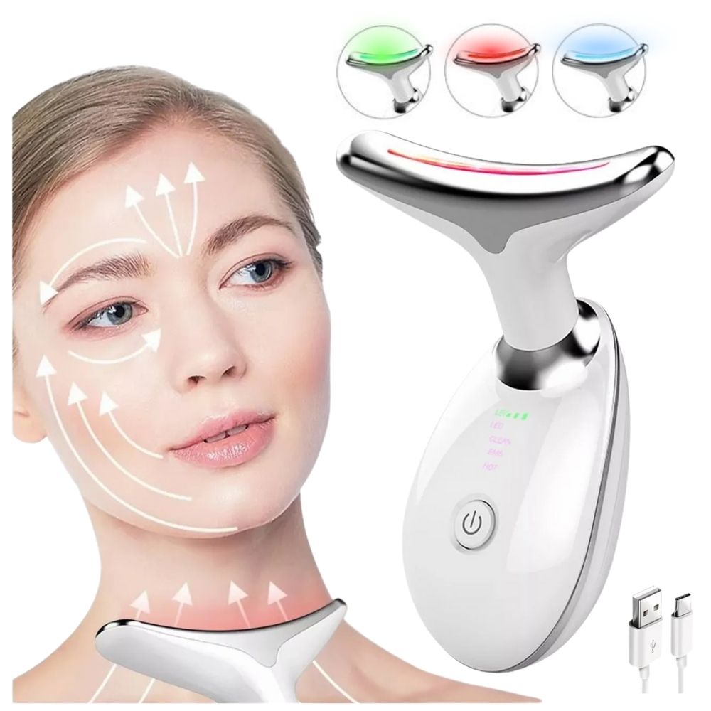 💖✨GlowLift™ Reductor de papada arrugas y Rejuvenecedor  con Calor y Fototerapia.💆♀️💡