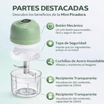 💥 Picadora Eléctrica Recargable USB 3 en 1 ⚡ Cocina Fácil en Segundos