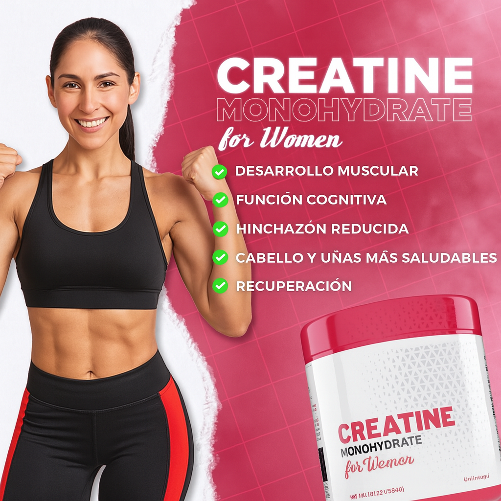 🍑 CREATINA MONOHIDRATADA 5 EN 1 (+COLÁGENO) 🍑
