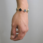 💥 Pulsera Trébol de la Suerte Estilo Van Cleef 🍀✨ Elegancia que Enamora