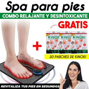 SPA PARA PIES (MASAJEADOR + PARCHES KINOKI)