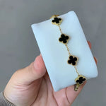 💥 Pulsera Trébol de la Suerte Estilo Van Cleef 🍀✨ Elegancia que Enamora